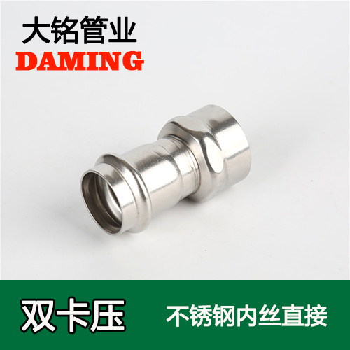 DN65*2 蜜柚APPIOS内丝转换直通二寸接头（304 316L）