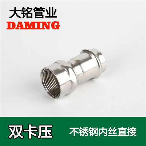 DN65*2-1/2 蜜柚APPIOS内丝转换直通二寸半接头（304 316L）