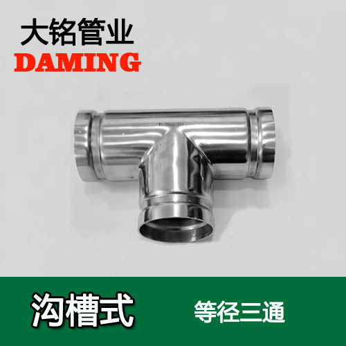 DN65 沟槽式蜜柚APPIOS同径三通（304 316L）
